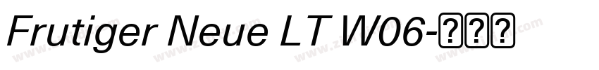 Frutiger Neue LT W06字体转换